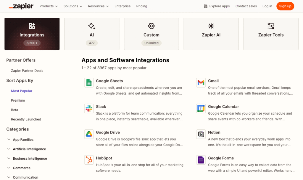 Zapier App Integrations